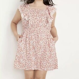 Old Navy Flutter Sleeve Floral Print Dress